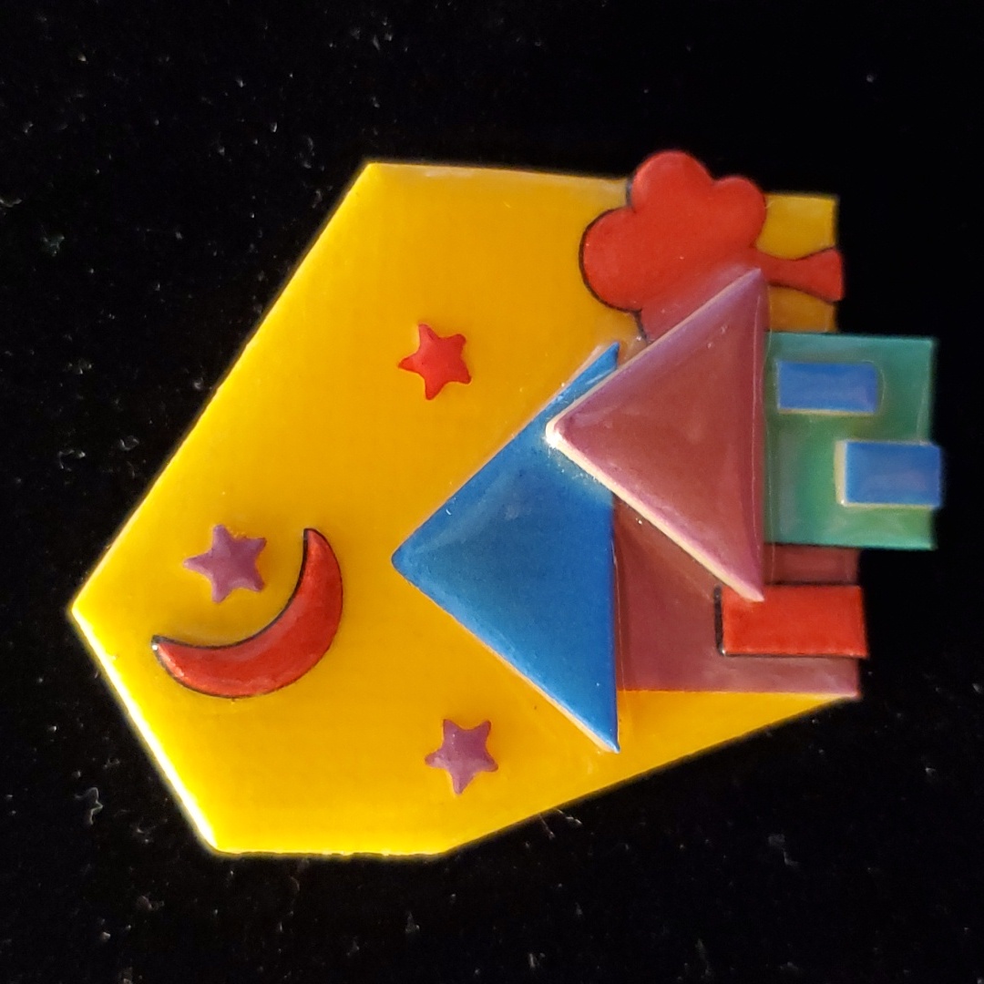 House Pins By Lucinda, Tiny Homes In Blue, Brown And Green W. Yellow Background